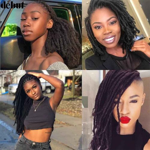 DÉBUT Afro Kinky Bulk 100% Human Hair Burgundy 3 Packs 150g Tight Afro Kinky Curly Bulk Bundles Hair for Making/Repair Locs, Kinky Twists, Dreadlocks Braiding Hair Extensions (99J, 10 Inches)
