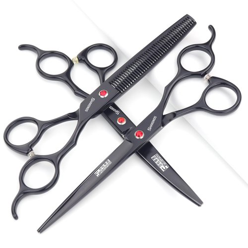 6/7 Inch Hairdressing Scissors Set Barber Shop Hair Scissors Styling Tools (7-inch 3pc)