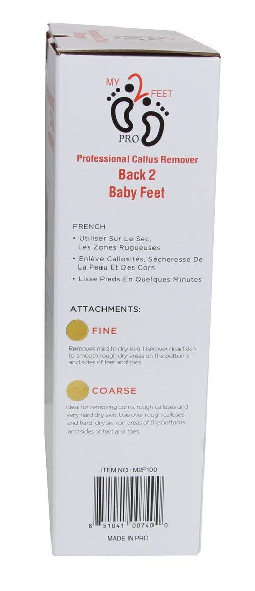 My2Feet Professional Electric Callus Remover+Replacement Disks, White