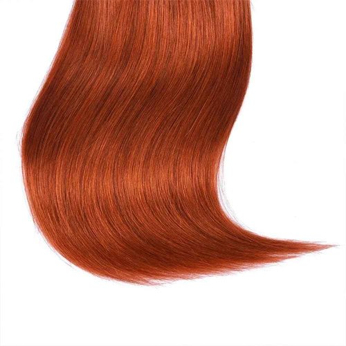 Yuksoocosh Color 350 Burnt Orange Straight Bundles Human Hair Ginger Straight Bundles Double Weft Brazilian Remy Hair Extensions Soft and Silky for Black Woman (26 26 26 inch,3 Bundles)