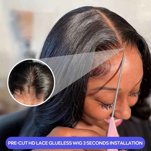 CHEETAHBEAUTY Straight Wear and Go Glueless Wigs Human Hair Pre Plucked 5x5 HD Lace Closure Wigs Human Hair for Black Women Pre Cut Lace for Beginners With Baby Hair 220% Density(20inch)
