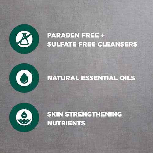 DOVE MEN + CARE Body and Face Scrub Eucalyptus Deeply Exfoliates for Hydrated & Nourished Skin 100% Gentle Cleanser, No Sulfate Cleansers or Parabens 9 oz