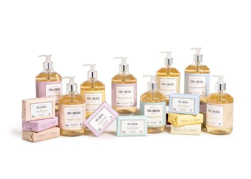 Fer à Cheval White Tea & Yuzu Marseille Liquid Soap | Shea Butter & Sweet Almond Oil, Luxurious Hydration, 97% Natural Ingredients - Set of 2, 16.9 f oz