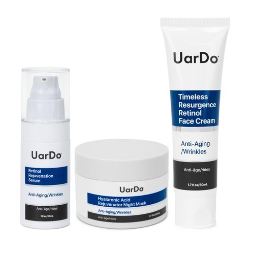 Uardo Complete Anti-Aging Night Routine 3 Piece Set - usn121