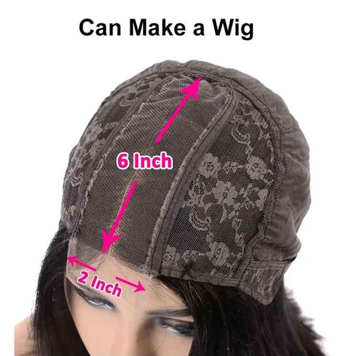 12A Straight Bundles with 2x6 Closure Human Hair 18 20 22 with 16 Inch 100% Unprocessed Brazilian Virgin Human Hair Weave Bundles with 2x6 HD Lace Closure