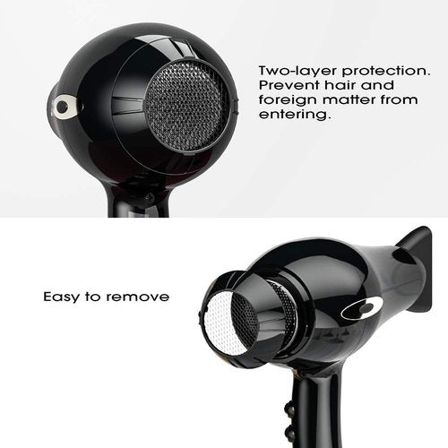 1875w Hair Dryer, Ionic Blow Dryer with Diffuser, Concentrator,Professional DC Motor for Salon, 2 Speed and 3 Heat Settings