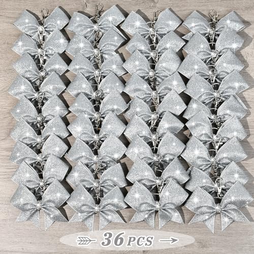 Aileam Cheer Bow Keychain Glitter Bow Keychain Hair Bow for Girls Rhinestones Sequin Bow School Senior Cheer Bow Accessories