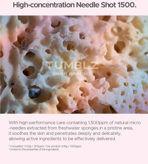 Tumblz Cica Reedle Ampoule, 3GF Complex, Skin Revitalizing Formula, 1500 Concentration