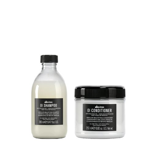 Davines OI Nourishing Shampoo & Conditioner for All Hair Types, Adds Silky-Smooth Shine & Volume, Softens And Restores Chemically Treated Hair, 8.8 & 9.47 fl. oz.