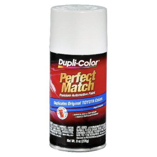Dupli-Color EBTY15567-6PK Perfect Match Automotive Spray Paint – Toyota Super White II, 040 – 8 oz. Aerosol Can, 6-Pack