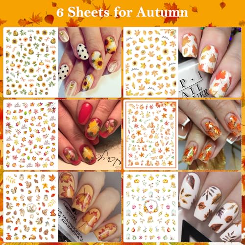 30 Sheets All Holiday Nail Stickers, Thanksgiving Independence Christmas Valentine's HalloweenDay Nail Art Decals Mixed All Season Set, Self-Adhesive Design Year-Round Manicure Decorations Supplies