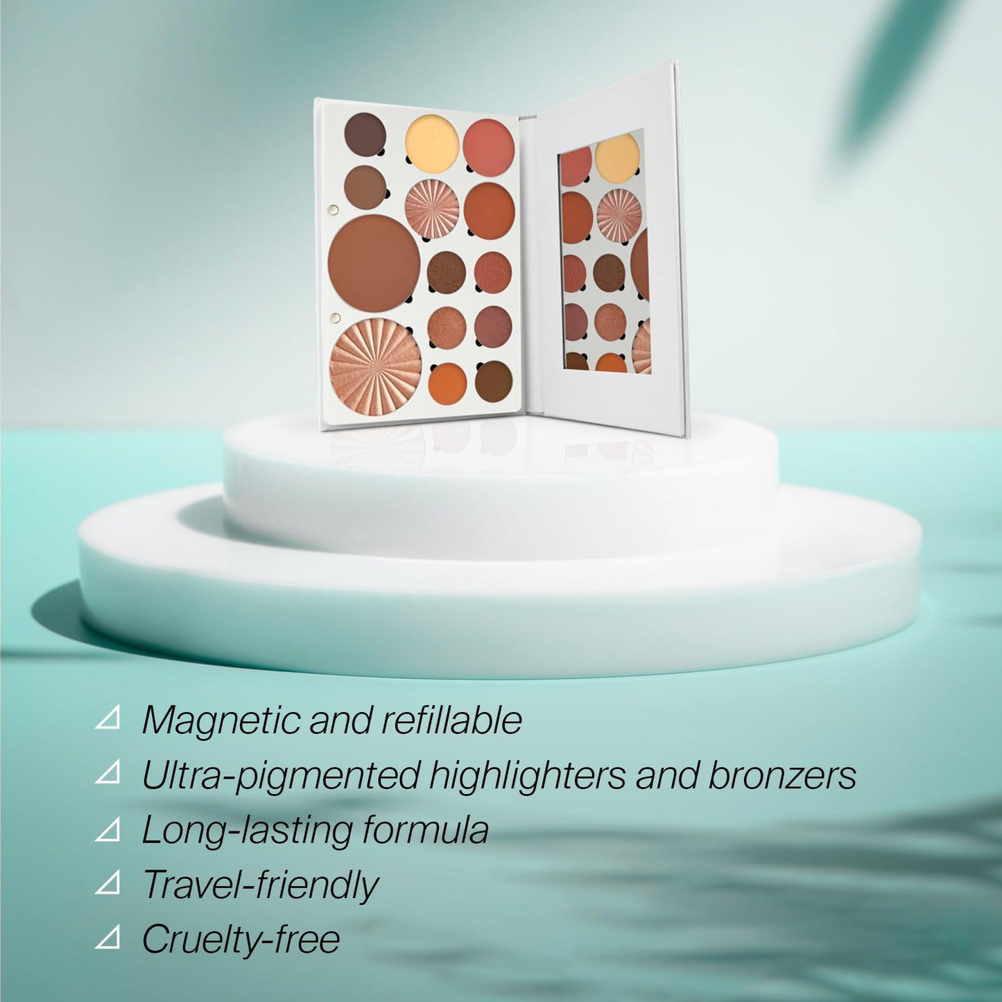 OFRA Pro Palette Boho - 4-in-1 Full Face Makeup Palette with Blush, Eyeshadows, Highlighter, Bronzer, Banana Powder - Powder Makeup Palette with an Mirror - Travel-Friendly & Cruelty-Free