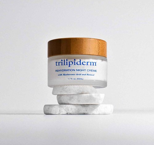 Trilipiderm Rehydration Night Crème W/Hyaluronic Acid, Vitamins A, C, E & Medyssinnian Lipid, Anti Aging Facial Night Cream Moisturizer for Face & Neck, Anti Wrinkle Cream for Men & Women, 1.7 Fl Oz