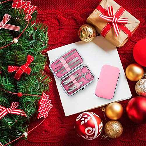 Manicure Pedicure Set Stainless Steel Nail Clippers Personal Nail Clipping Tools Portable Travel Grooming Kit with Snap-shut Case