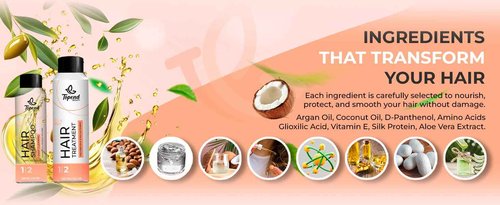 Topend Beauty Keratin Hair Treatment Kit – 470ml | Organic Straightening & Anti-Frizz System with Clarifying Shampoo | Formaldehyde-Free | Smooth, Shine & Repair All Hair Types