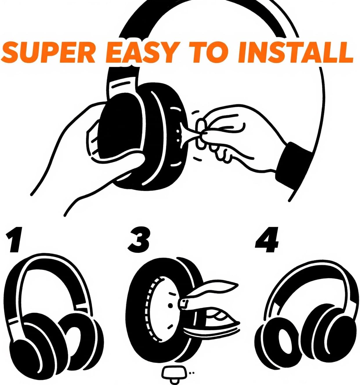 Arctis 3/5 / 7/9 Replacement Black Fabric Ear Pads Cushion Compatible with SteelSeries Arctis 3 / Arctis 5 / Arctis 7 Arctis 9 / Arctis 1 / Arctis pro Lossless Wireless Gaming Headset Headphone