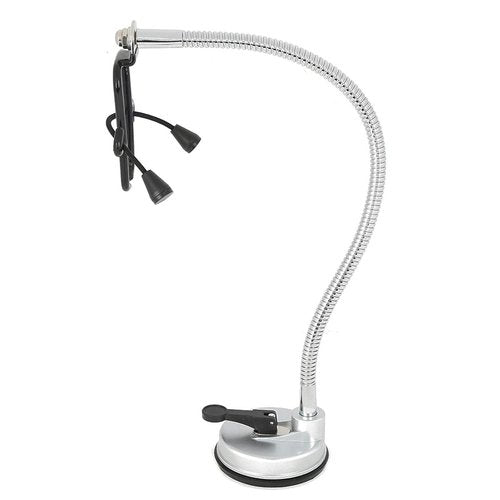 Hands Hair Dryer Holder,360 Degrees Rotation Hairdryer Stand, Stainless Hair Dryer Hands Holder with Suction Up for Glass Desktop Smooth