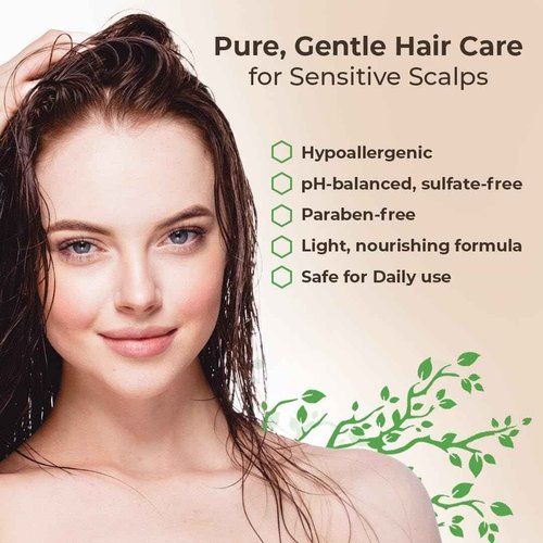 Eczema & Psoriasis Treatment Shampoo - Anti-Dandruff, Scalp Relief for Dry & Itchy Skin - Hypoallergenic, Paraben & Fragrance-Free for Sensitive Scalp