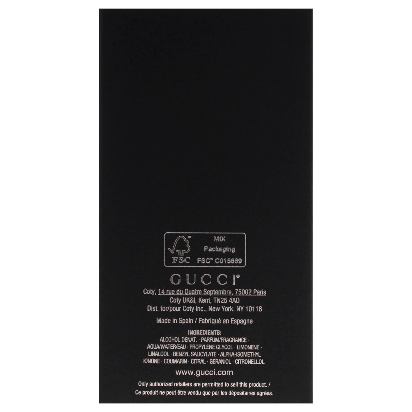 Gucci Guilty by Gucci for Men - 3 oz Parfum Spray