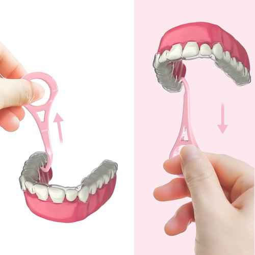 ARGOMAX - Aligner Removal Tool, 50 Retainer Remover Tool, Invisible Braces Removal Tools, Suitable for Removing Braces, Trays, Retainers, Dentures and Aligners(Pink).