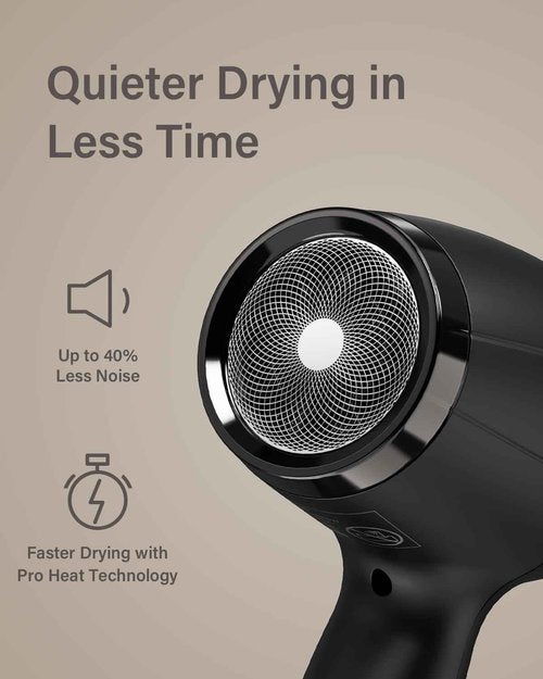 ANNLARY Ionic Hair Dryer with Diffuser, Blow Dryer, Professional 1875W Powerful AC Motor Hairdryer with 8.2Ft Cord for Women & Men, Fast-Drying Blow Dryer with Nozzle for Home, Salon