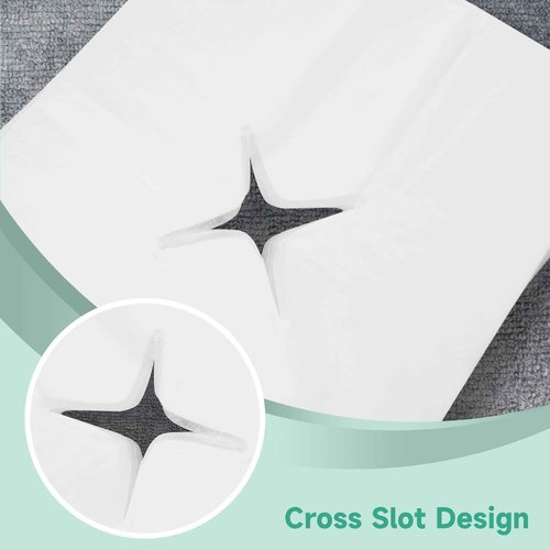JUSTDOLIFE 1000 PCS Disposable Face Cradle Covers for Massage Table, Face Cradle Covers for Massage Table, Non-Woven Massage Face Cradle Cover for Massage Tables and Headrests, 19.7 x 15.7 Inches
