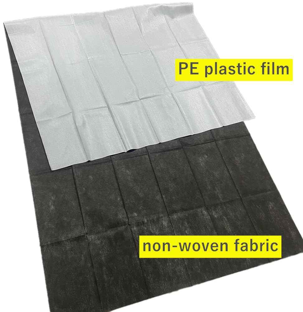 20 Pieces Tattoo Bed Covers Disposable Drape Sheets Black 40 x 90 inches Thick Massage Table Cover Waterproof for Tattoo Chair Cleaning Supplies, Medical, Soft Non Woven Fabric and Ink-proof Poly