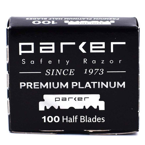 Parker SR1 Classic Straight Razor Set for the Ultimate Wet Shave – Includes 100% Pure Badger Brush, Chrome Stand & 100 Premium Stainless Steel Blades – Barber‑Quality Grooming Kit for Men