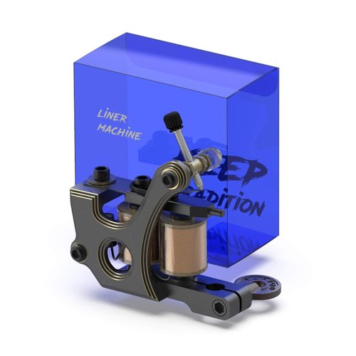 STIGMA Tattoo Machine CNC Carved from Italy Handmade Tattoo Coil Machine Gun 10 Wrap Coils for Liner M320