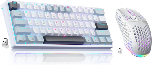 60 Percent Keyboard and tri Mode Wireless Gaming Mouse
