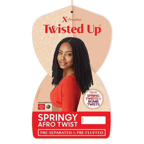 Outre Crochet Braids X-Pression Twisted Up 3X Springy Afro Twist 16" (5-Pack, 1)