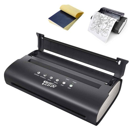 TATELF Stencil Printer With 20pcs Transfer Paper - Portable Mini Tattoo Transfer Machine for Tattooing - Thermal Copier
