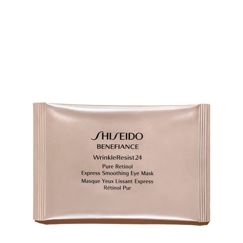 Shiseido Benefiance WrinkleResist24 - Pure Retinol Express Smoothing Eye Mask - 12 Sets of Two Eye Masks - Reduces Appearance of Wrinkles in 15 Minutes