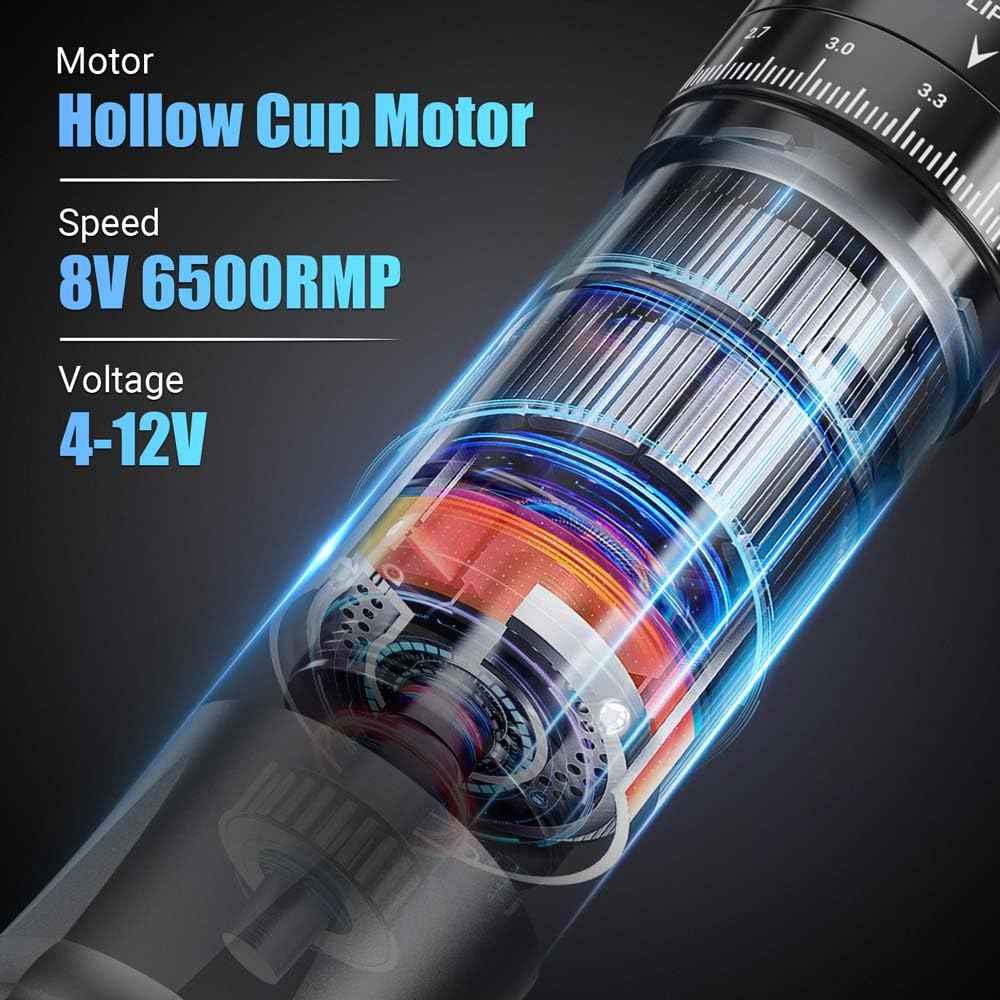 Nazzor Tattoo Kits Tattoo Machine with 1800mAh LED Display 40PCS Needles and 14 Ink Black