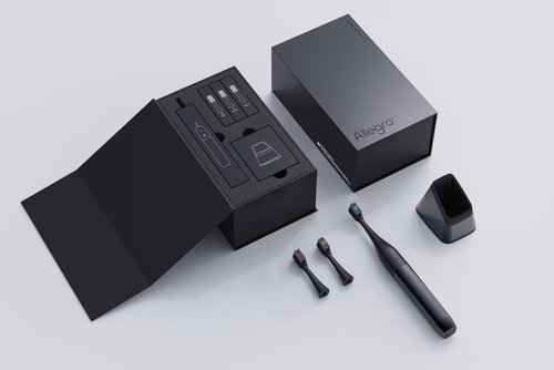 Allegro Luxury Premium Polished Metal Sonic Toothbrush M1,Gunmetal Grey