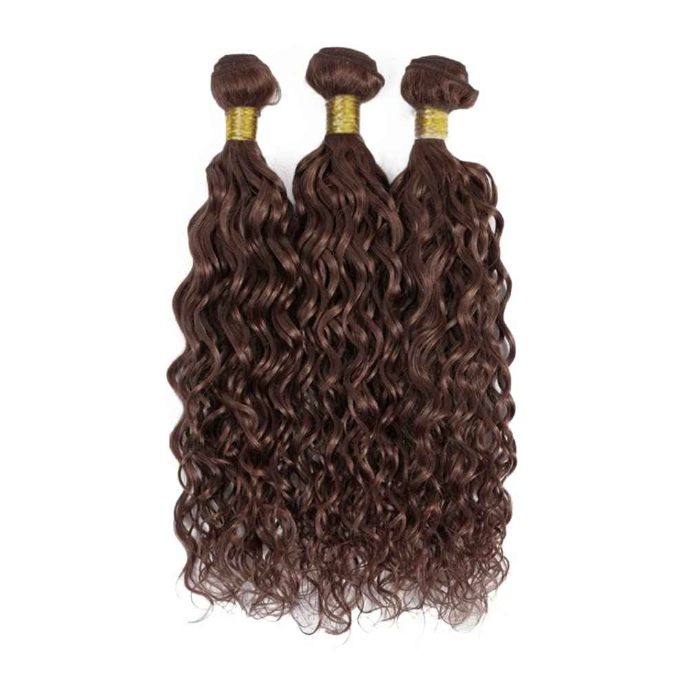 28 30 32 inch Brown Bundle #4 Kinky Curly Human Hair Bundles Chocolate Brown Hair Weave 3 Bundles inch Double Weft 300g