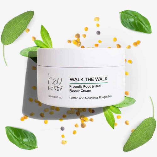 Hey Honey Skincare Hands & Feet Haydration Treatment Gift Set | Spa Grade Home Treatment For Extremely Dry Skin | Instant Relief For Cracked Elbows, Feet and Heels | 7.5 Oz