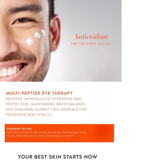 Celesty Beauty Anti-Aging Multi Peptide Eye Serum for Wrinkles, Dark Circles, Under eye Bags and Dermatologist Reviewed Centella Asiatica Extract,1 Fl Oz