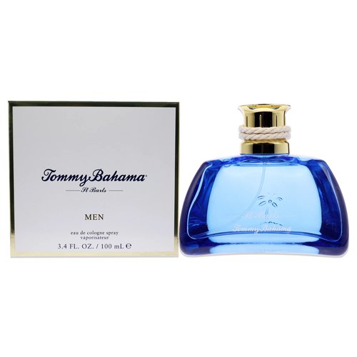 Tommy Bahama St. Barts Men Eau De Cologne for Men, Notes of Sparkling Lime, Guava Nectar, Vanilla, Palm Wood, Refreshing Island-Inspired Scent, Long-Lasting Fragrance, 3.4 Fl Oz