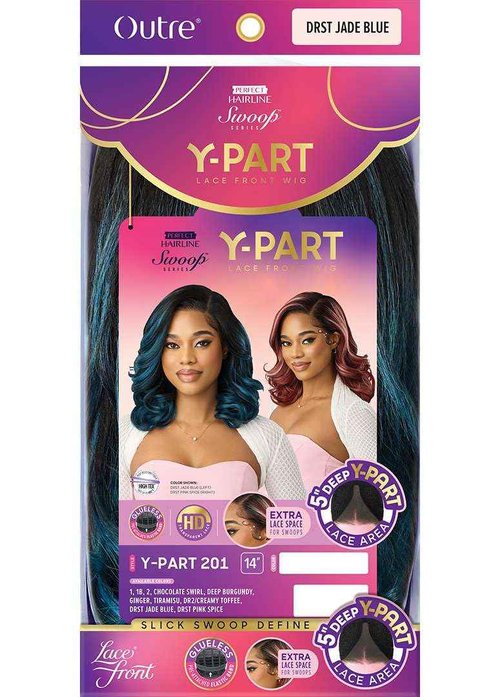 Outre Lace Front Wig - Perfect Hair Line - Swoop Series Y-Part 201 (DRST JADE BLUE)