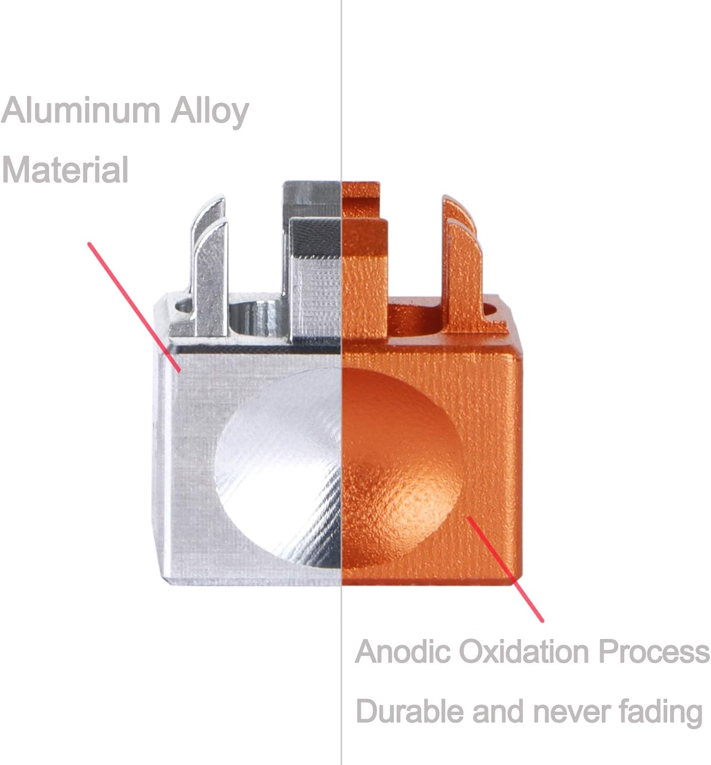 Aluminum Alloy Switch Opener with Keycap Puller for Cherry MX Switches – Orange