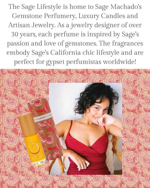 Garnet Perfume Oil Roll-On by Sage- 1/8 oz, Vegan & Cruelty-Free, Earthy Scent, Moroccan Rose, Amber, Egyptian Musk - Made in USA