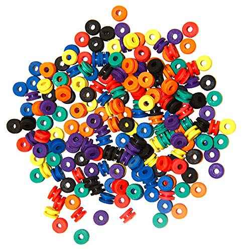 100 Pieces Tattoo Needle Machine Grommets Double Grommets Tattoo Machine Parts A-bar Nipple Supply Mix Colors