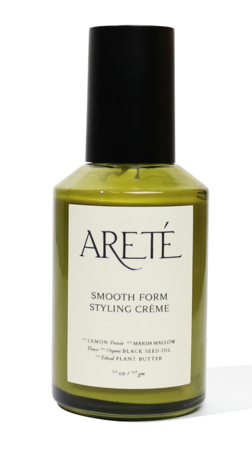 ARETÉ Smooth Form Styling Crème, Lightweight Hair Shaping Cream for Women + Men, Lemon Protein, Organic Black Seed Oil, Marsh Mallow Flower, Shea Butter, Anti Frizz Heat Protectant, Made in USA, 3.8oz