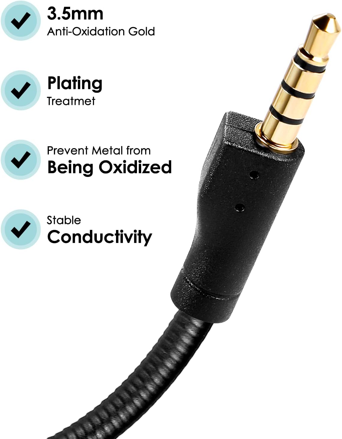 AKKE Mic Replacement Compatible with SteelSeries Arctis 1 3.5mm Jack Detachable Microphone Boom Noise Cancelling for Gaming Headsets