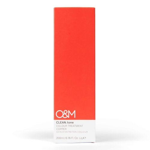 O&M CLEAN.tone Hair Color Treatment Free from Sulfates, Parabens, Silicones, Phthalates, Triclosan, Propylene Glycol & Gluten, Vegan, Cruelty Free, Light Brown/Light Blonde, 200ml, Copper
