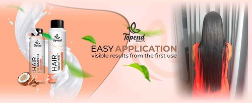 Topend Beauty Keratin Hair Treatment Kit – 470ml | Organic Straightening & Anti-Frizz System with Clarifying Shampoo | Formaldehyde-Free | Smooth, Shine & Repair All Hair Types