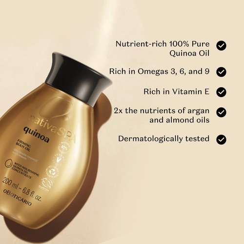 Nativa SPA Ultimate Quinoa Body Bundle: Oil (200ml), Lotion (400ml) & Sugar Scrub (200g)