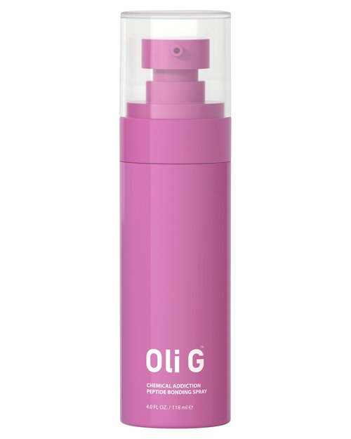 Oli G Chemical Addiction Peptide Bonding Spray 4oz / 118 ml – Bond-Repair Leave-In for Damaged & Color-Treated Hair – Peptide Complex + Amino Acids + Panthenol – Preps Hair for Chemical & Heat Styling
