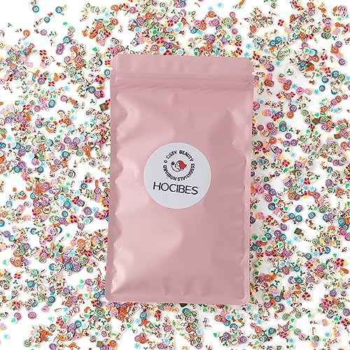 5000PCS Nail Art Slices, Cute Design, 3D Polymer Clay, DIY Craft Slices (Christmas)